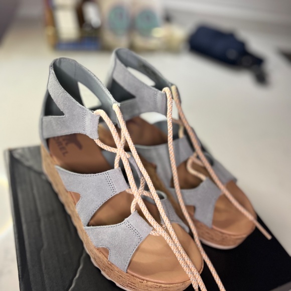 Sorel Cameron Lace-Up Suede Ghillie Gladiator Sandals - Picture 9 of 12